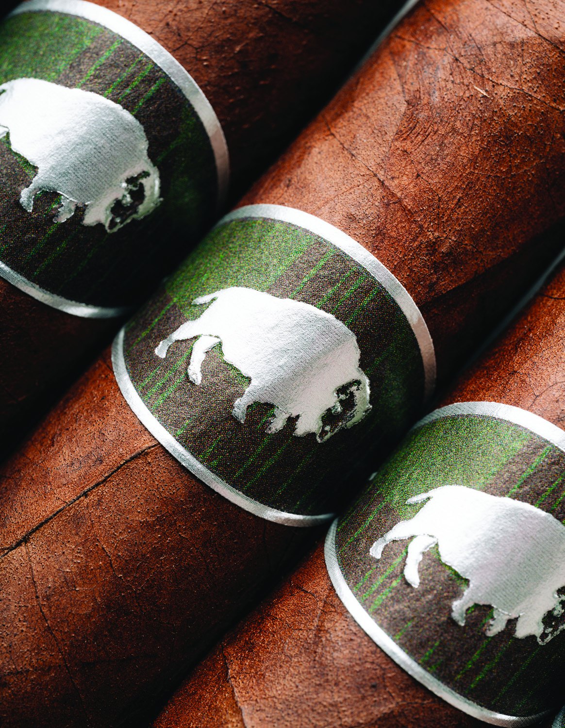 Close-up of Tobacco Tactical cigar bands