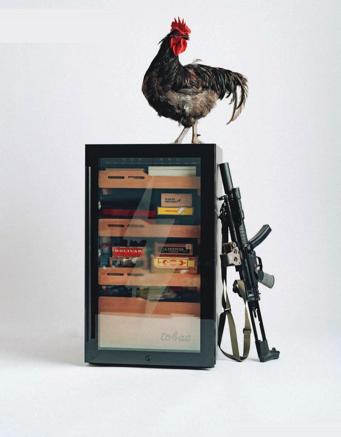One-of-one Tobacco Tactical cabinet humidor