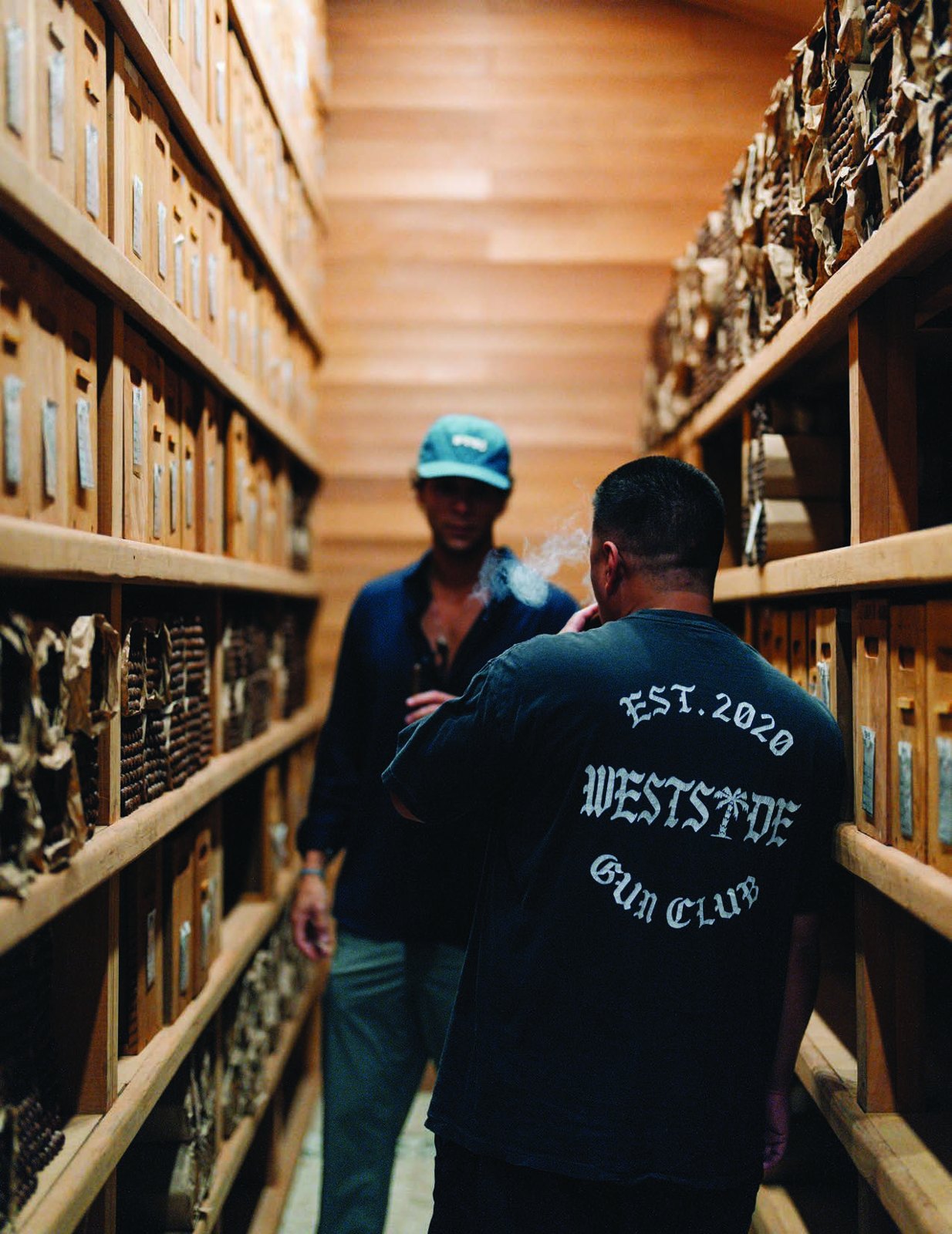 Tobacco Tactical crew inside a cigar shop